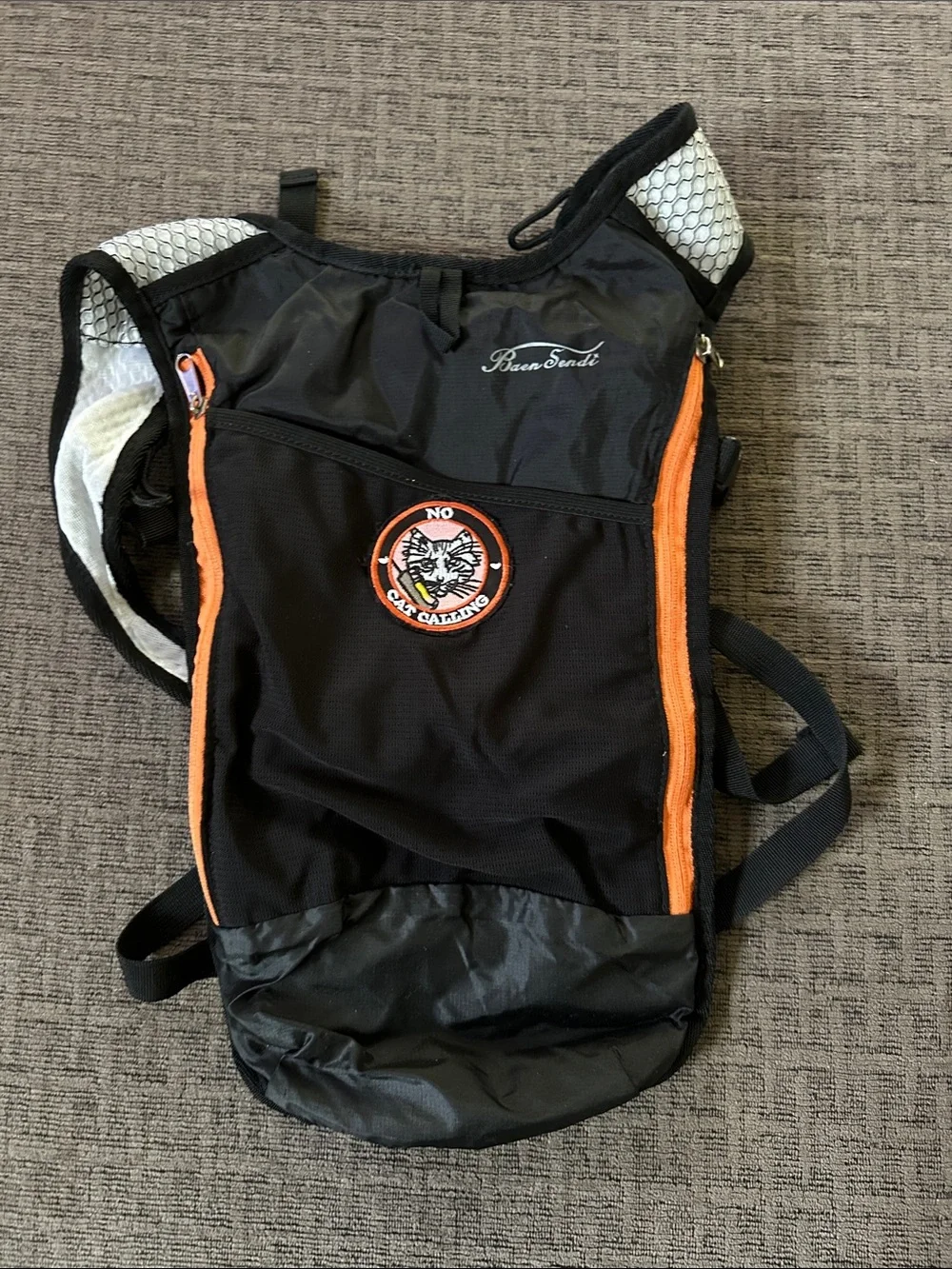 Black & Orange Water Backpack